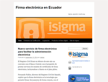 Tablet Screenshot of ecuador.isigmaglobal.com