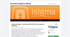 Desktop Screenshot of brasil.isigmaglobal.com